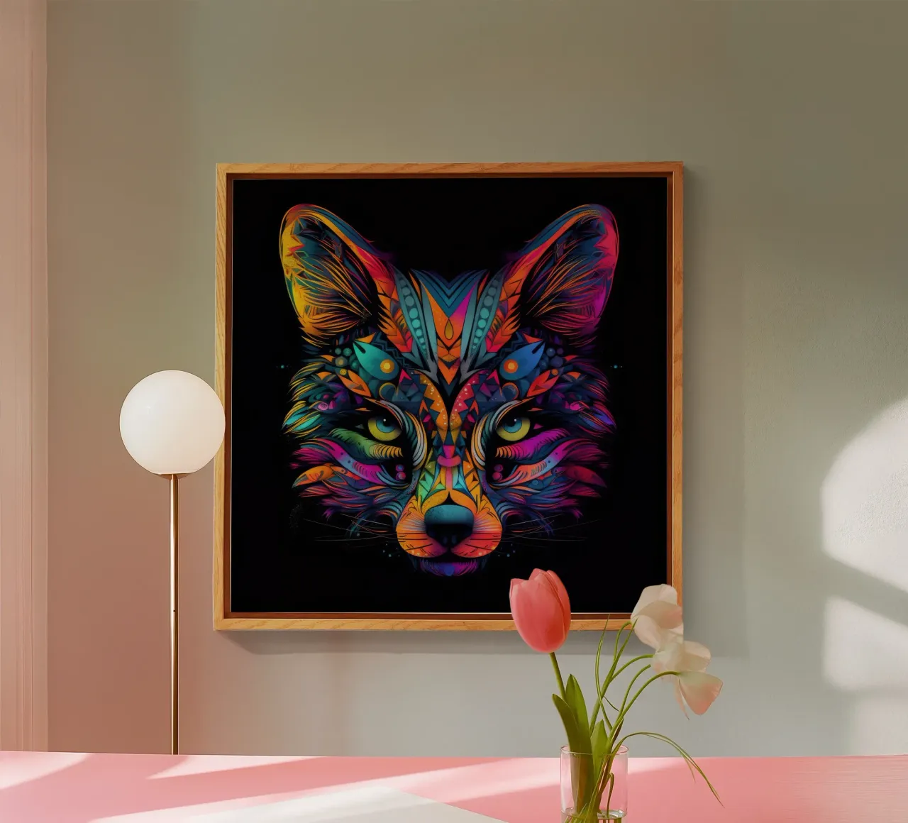 Volpe Tatoo plexiglass da Animal Portraits
