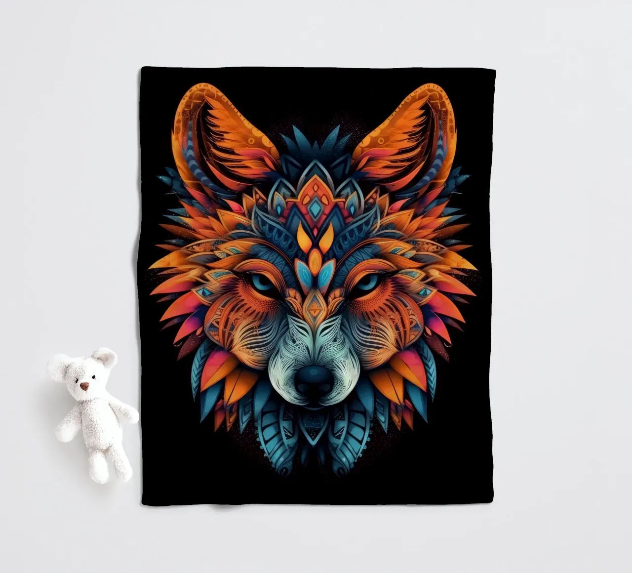 Volpe Tatoo coperta in pile da Animal Portraits