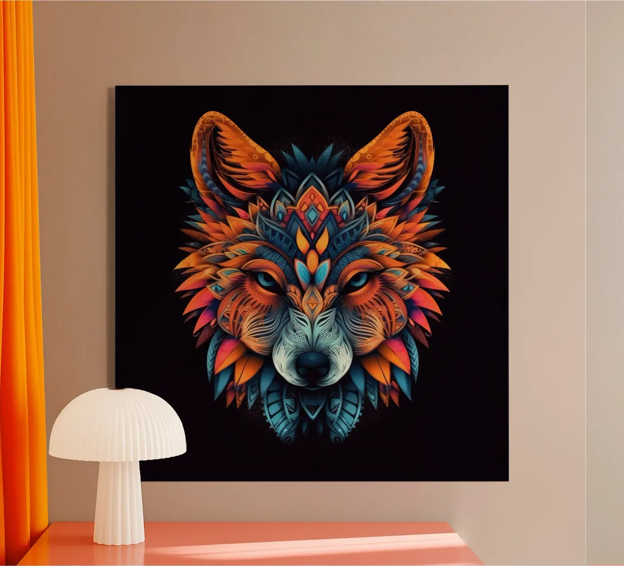 Volpe Tatoo plexiglass da Animal Portraits