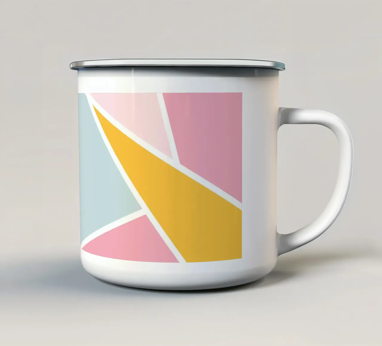 Polygon Pastell tazza in smalto da BAINAI