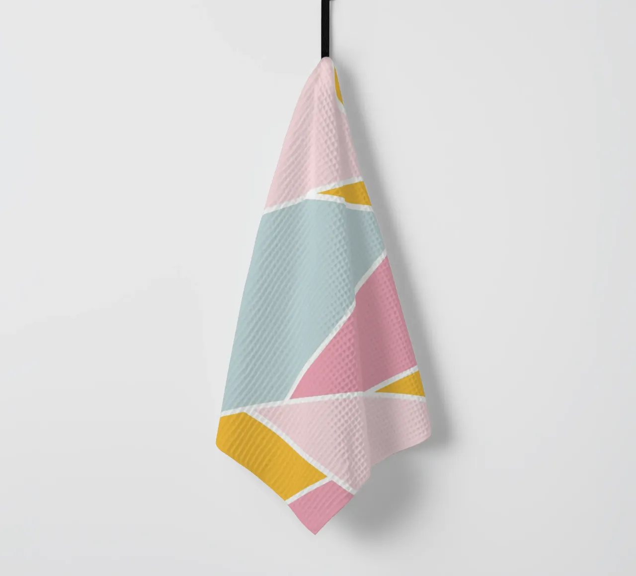 Polygon Pastell tea towel by BAINAI