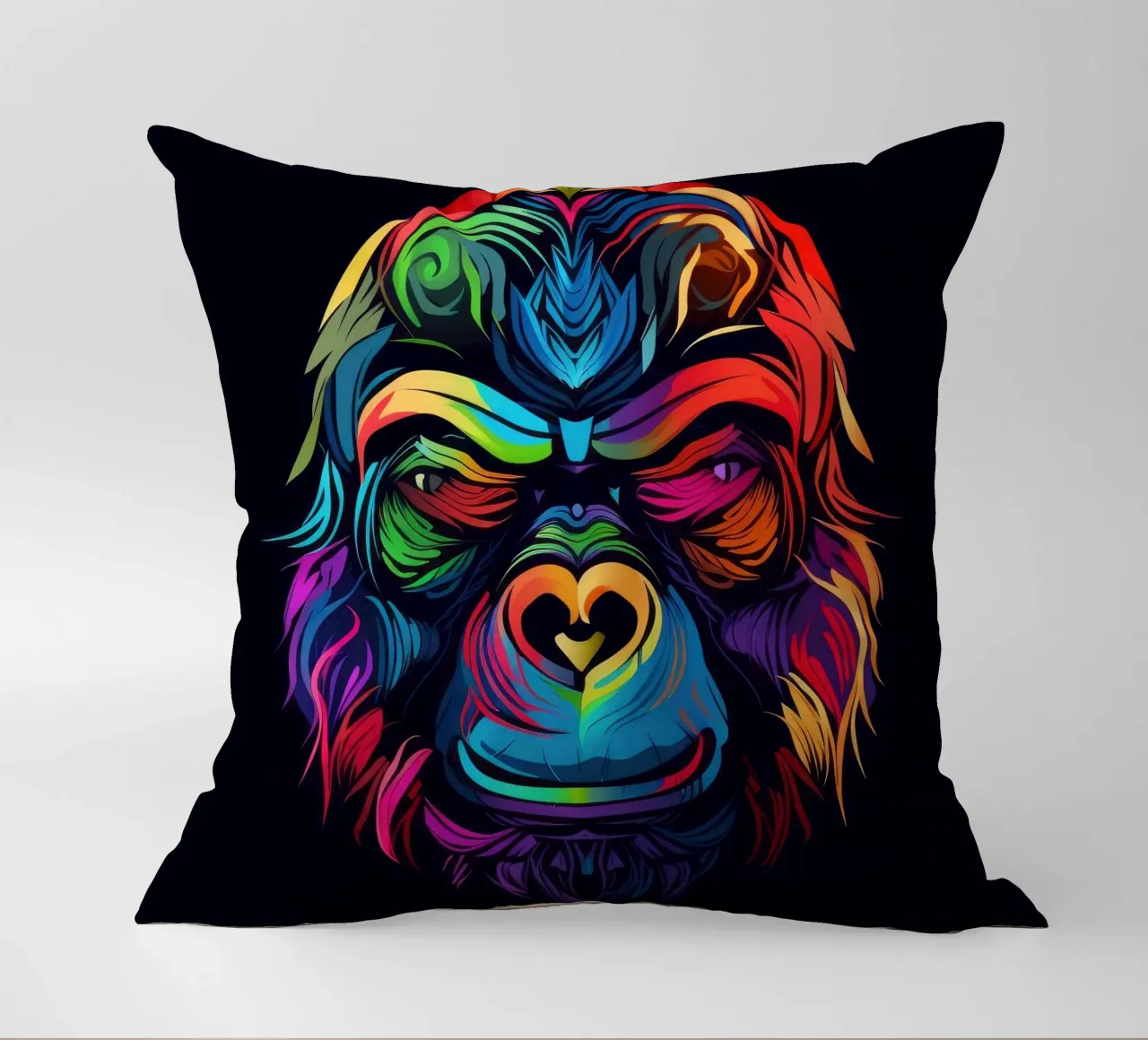 Tatoo Gorilla cuscino da Animal Portraits