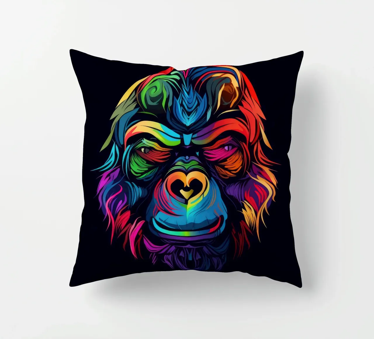 Tatoo Gorilla cuscino da Animal Portraits