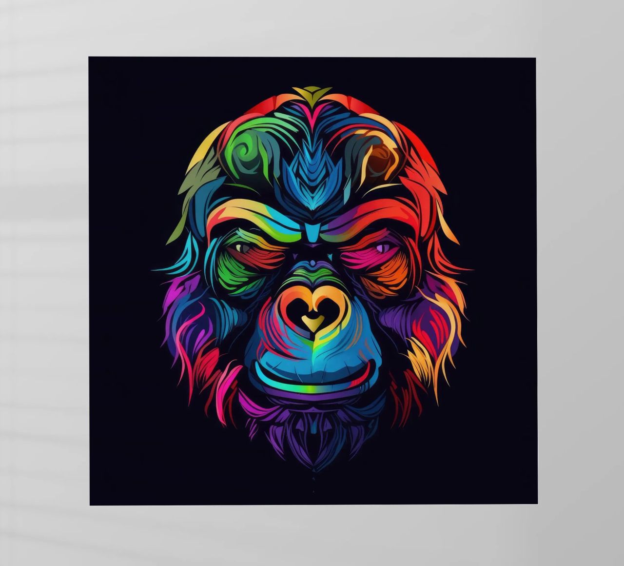 Tatoo Gorilla pellicola backlit da Animal Portraits