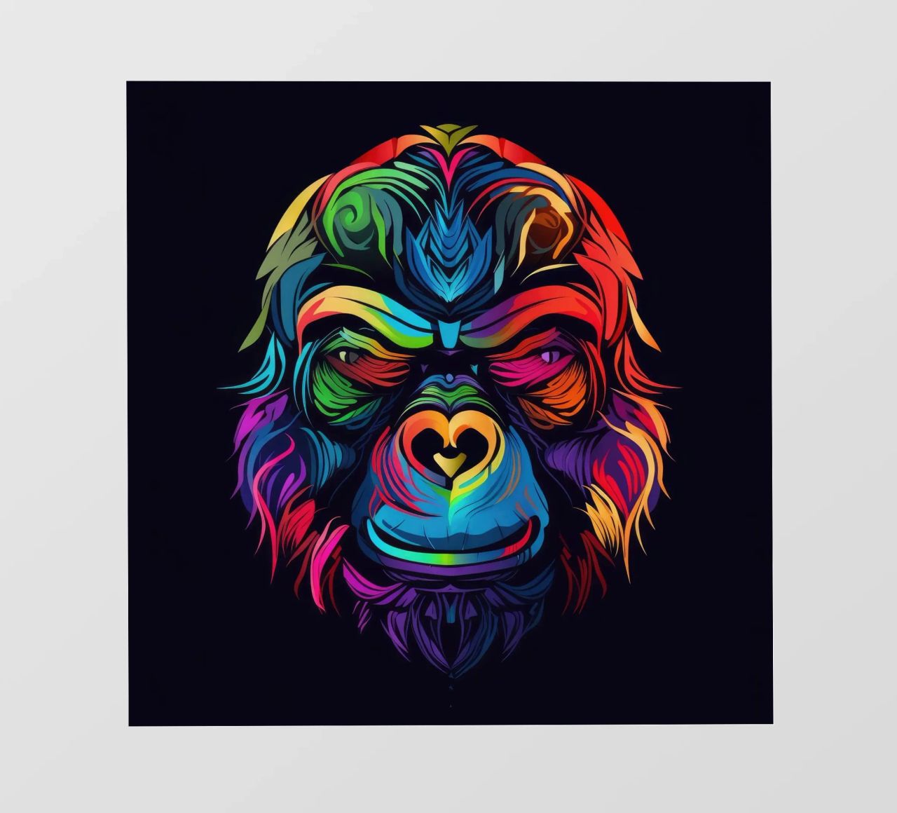Tatoo Gorilla pellicola backlit da Animal Portraits