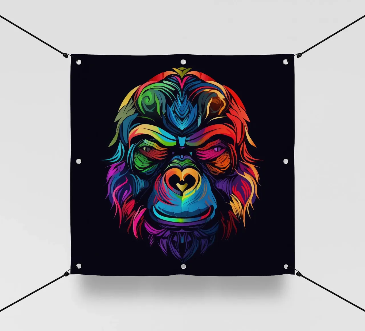 Tatoo Gorilla telo in pvc da Animal Portraits