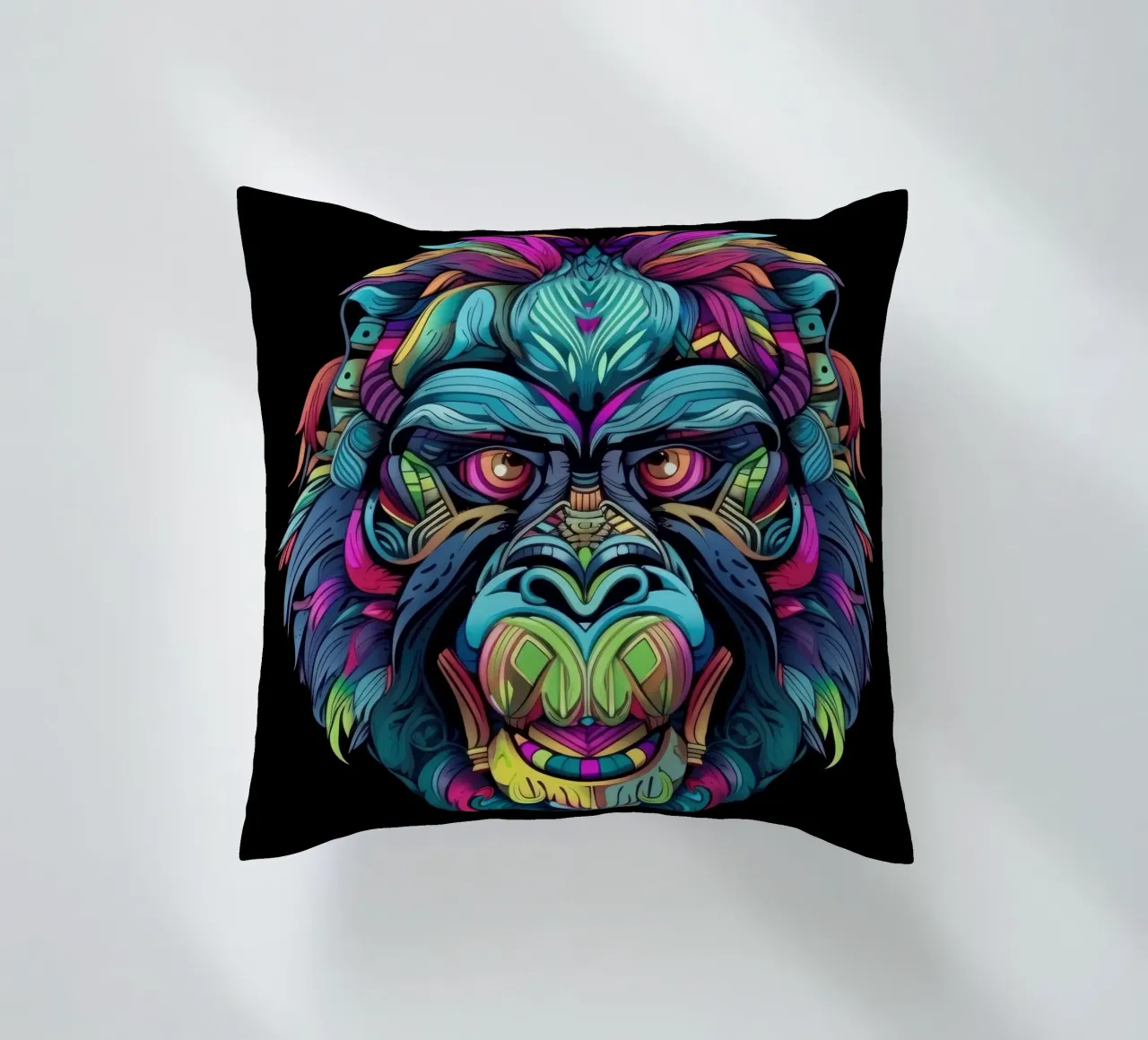 Tatoo Gorilla cuscino da Animal Portraits