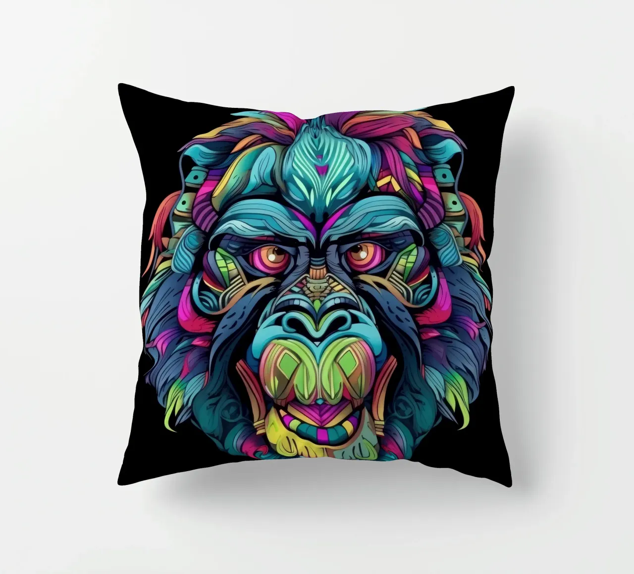 Tatoo Gorilla cuscino da Animal Portraits