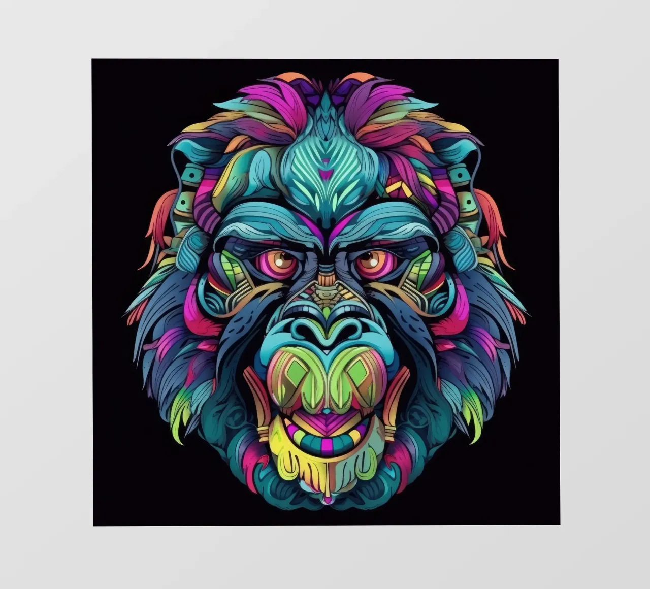 Tatoo Gorilla pellicola backlit da Animal Portraits