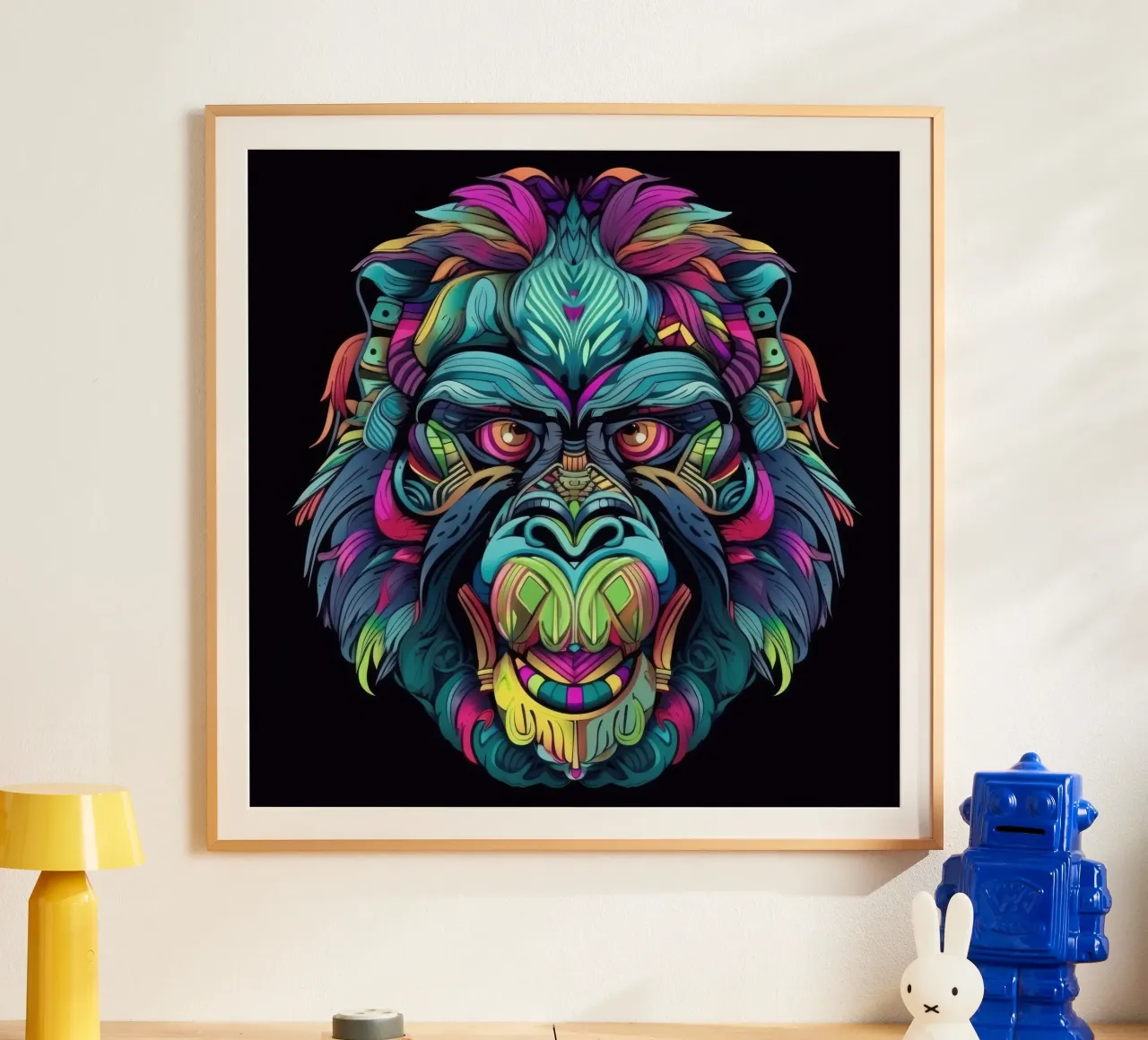 Tatoo Gorilla carta hahnemühle da Animal Portraits