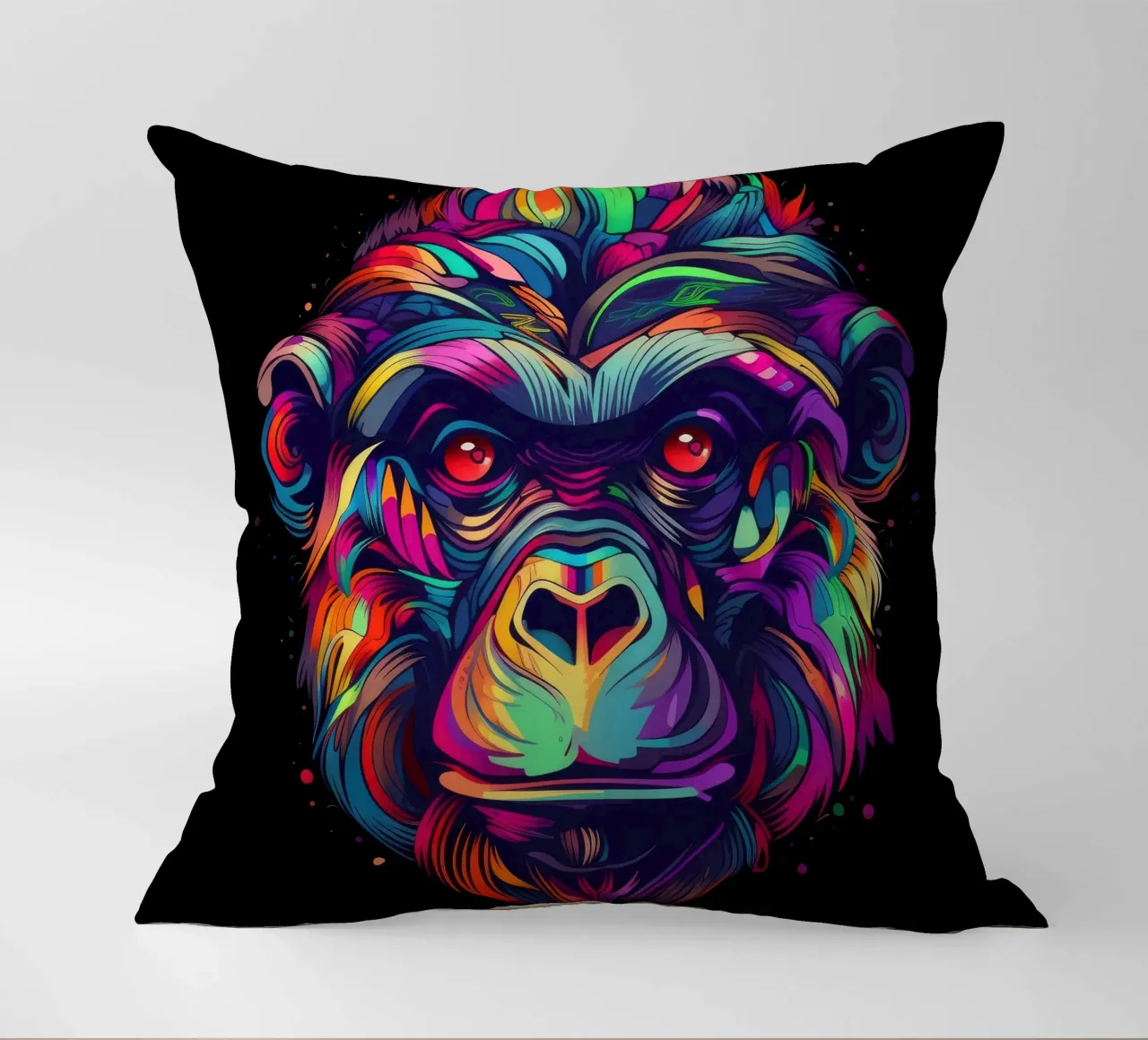 Tatoo Gorilla cuscino da Animal Portraits
