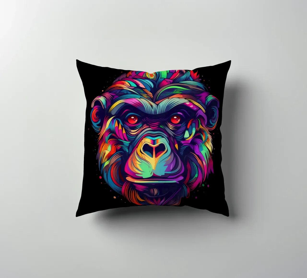 Tatoo Gorilla cuscino da Animal Portraits
