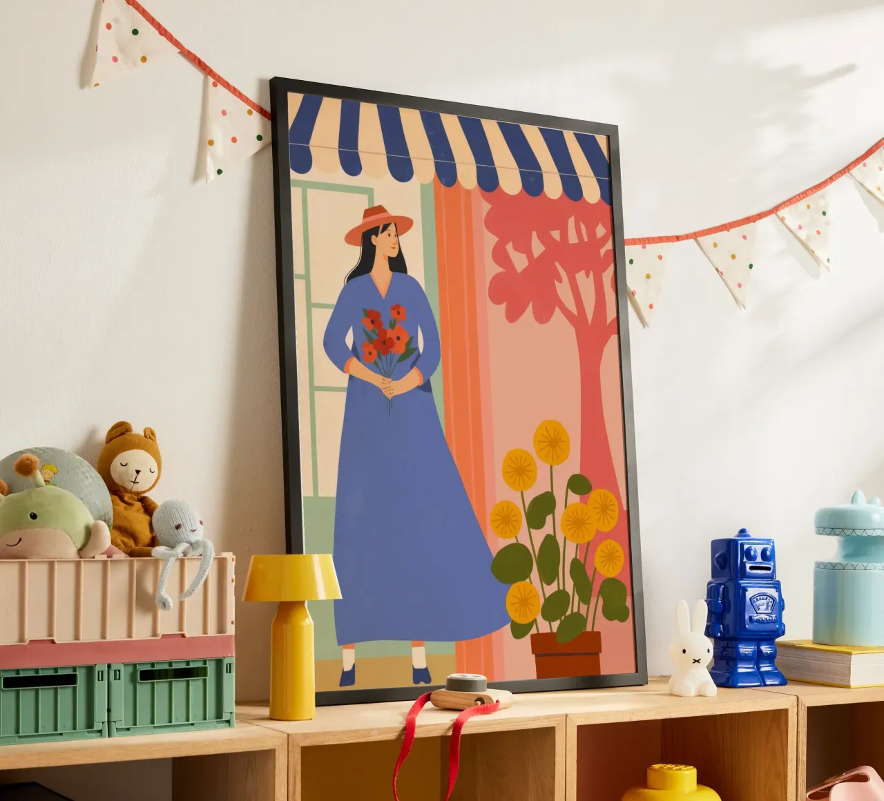 Besuch im Blumenladen Poster von Kamera Obskura