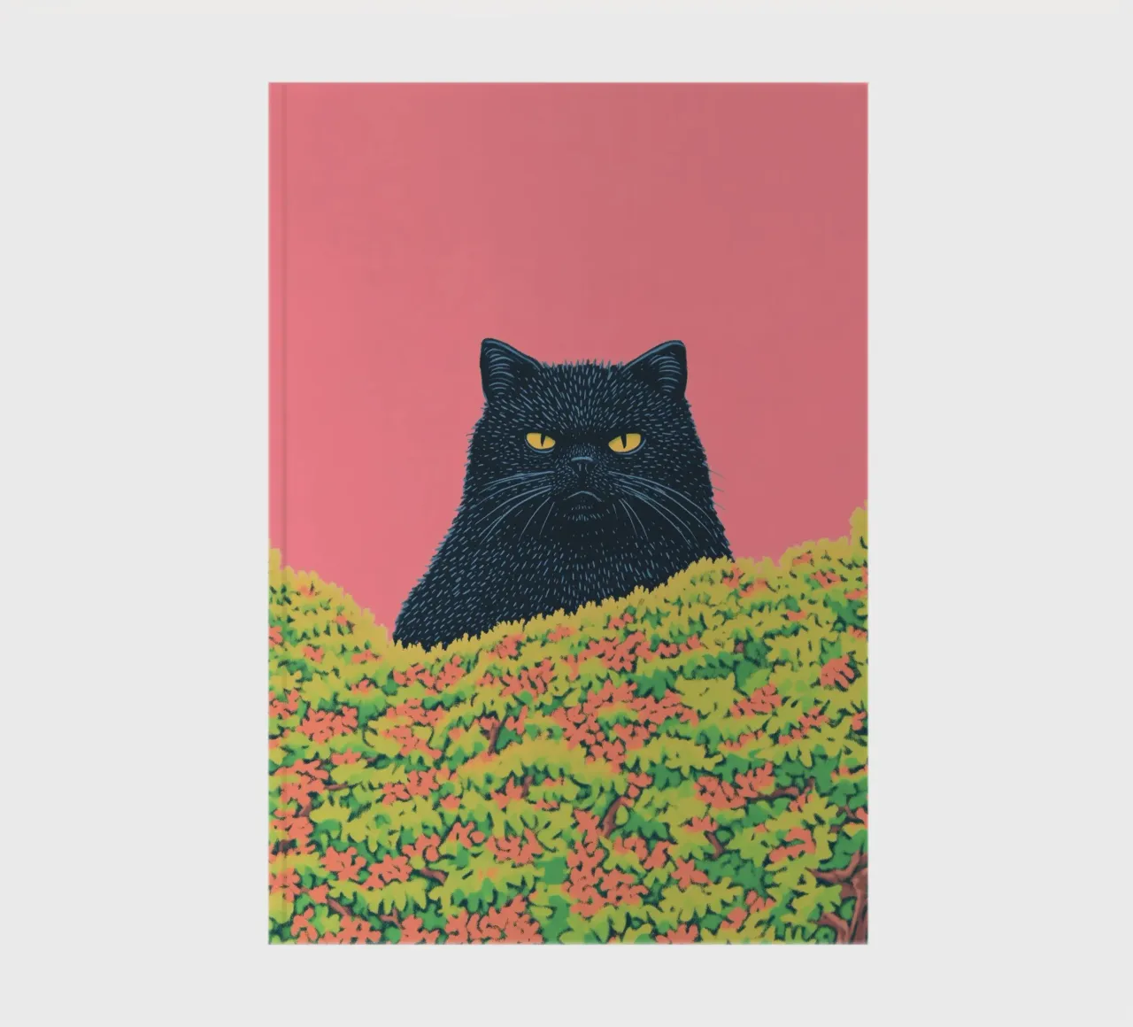 Grumpy Cat PinkPop Art: Funny, Bold & Perfect for Cat Lovers notebook by Kaji