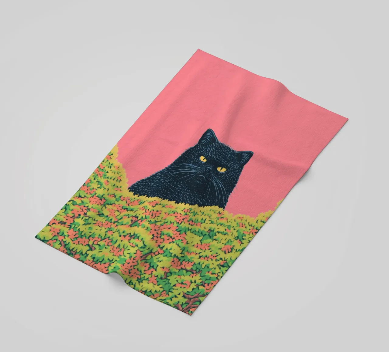 Grumpy Cat PinkPop Art: Divertente, audace e perfetto per gli amanti dei gatti telo mare da Kaji