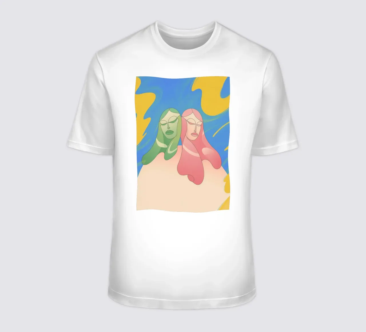 Stretta di mano colorata t-shirt da Kamera Obskura