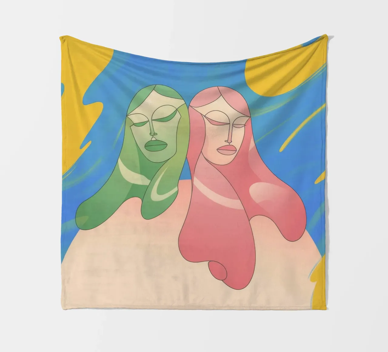 Stretta di mano colorata coperta in pile da Kamera Obskura