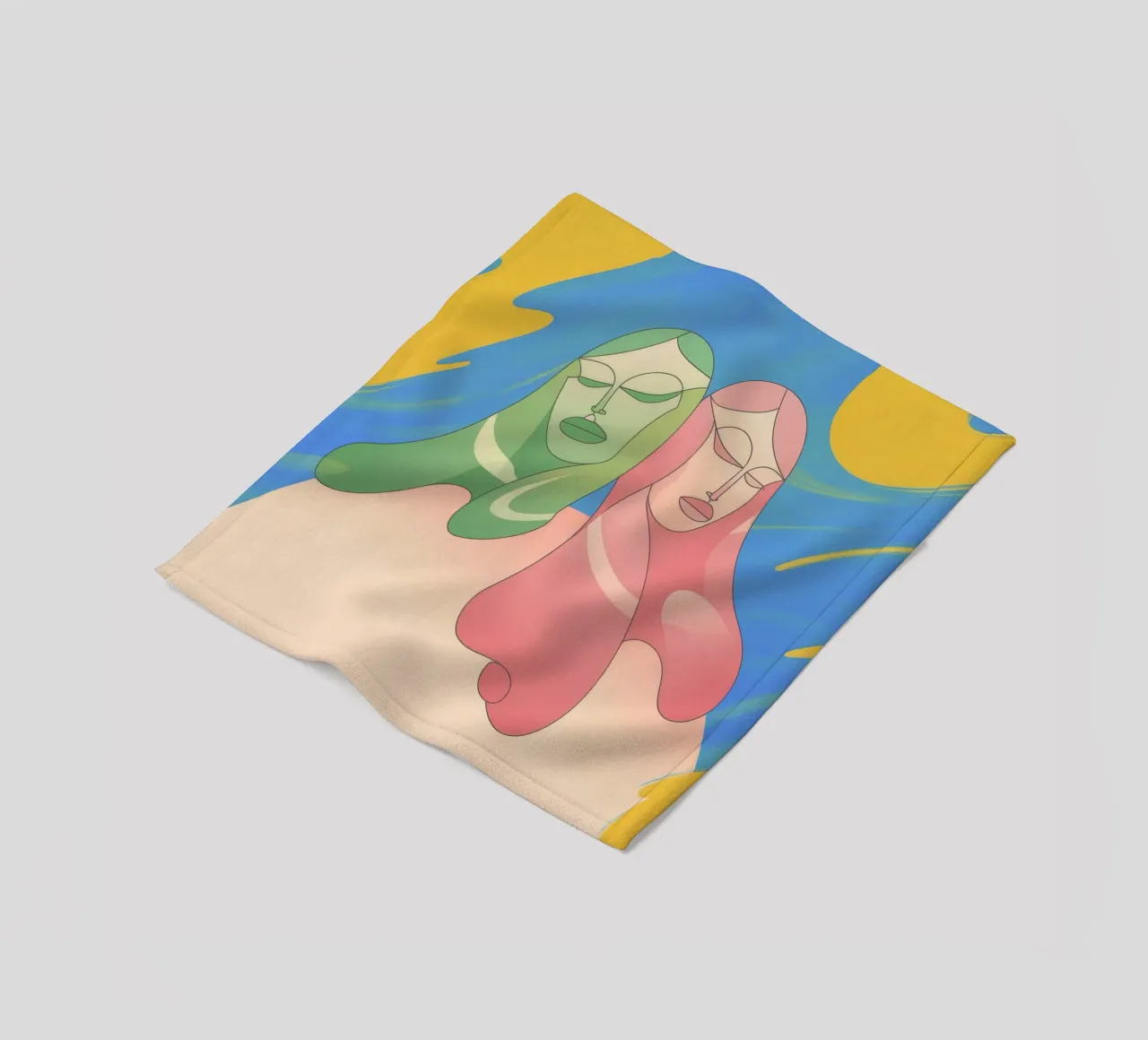 Stretta di mano colorata coperta in pile da Kamera Obskura