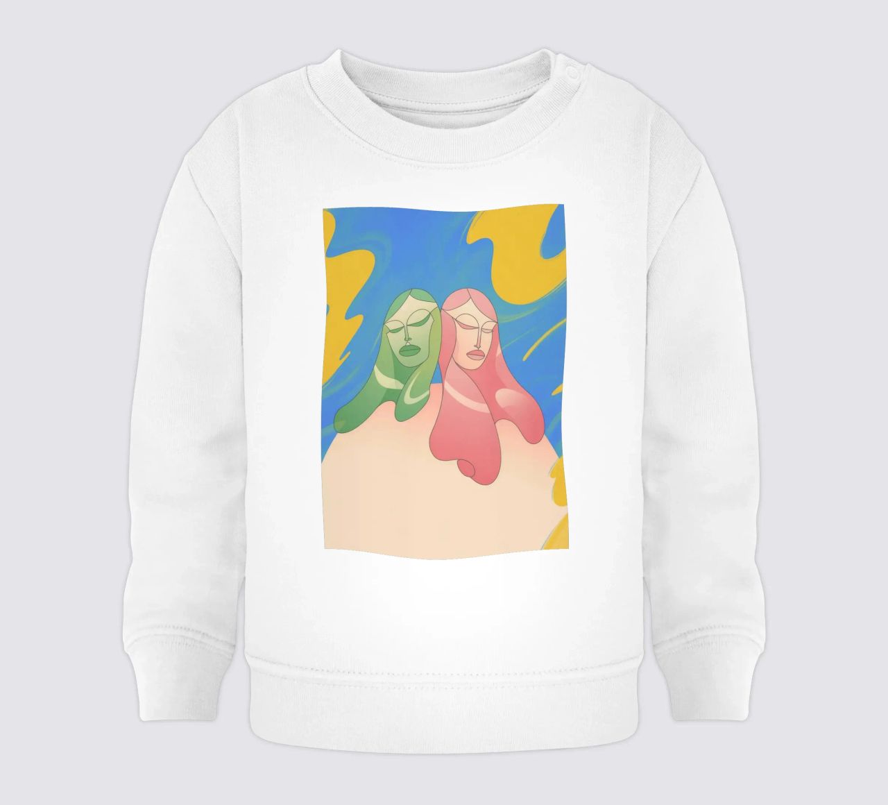 Stretta di mano colorata felpa neonato da Kamera Obskura