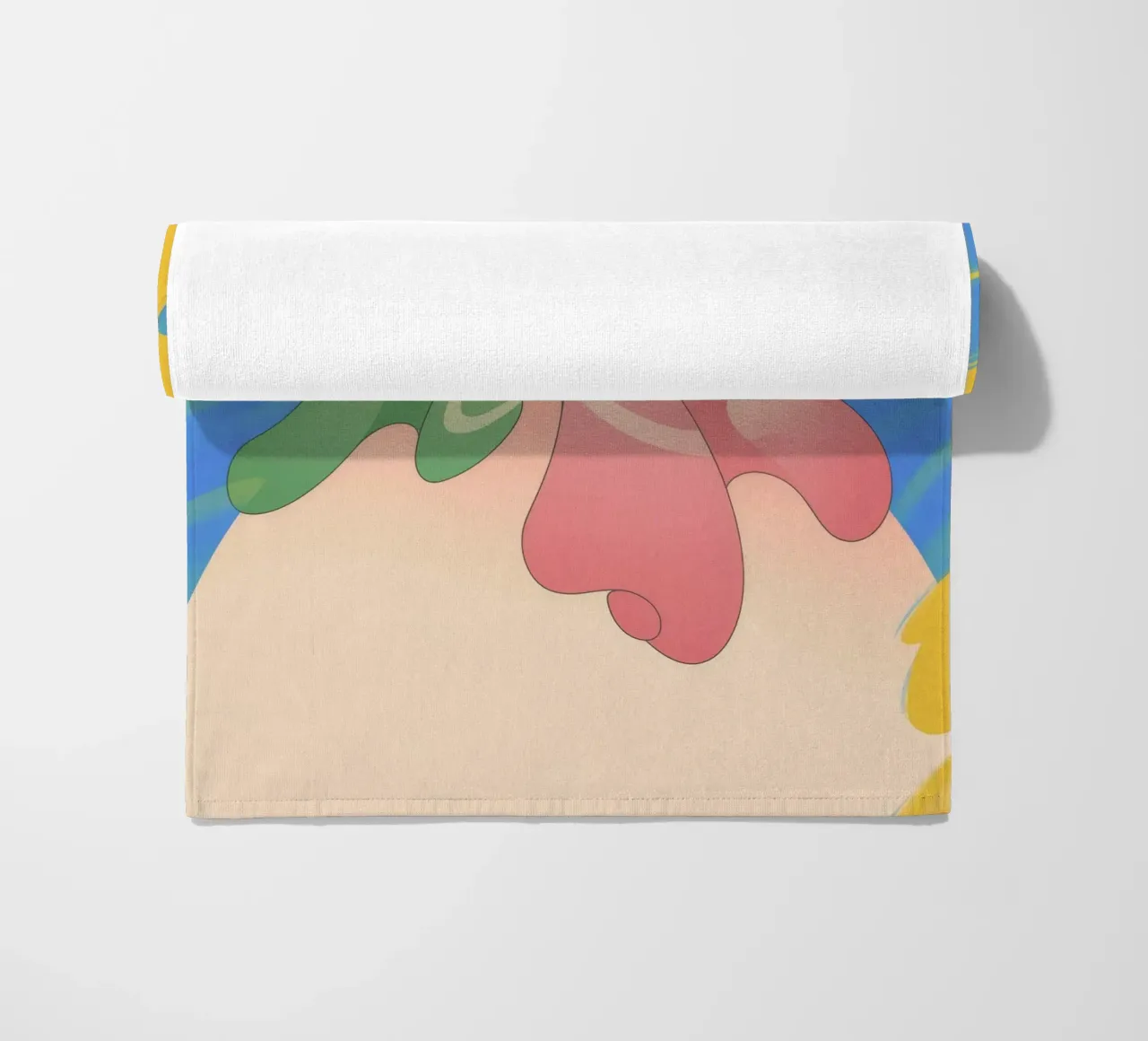 Colourful Handshake beach towel by Kamera Obskura
