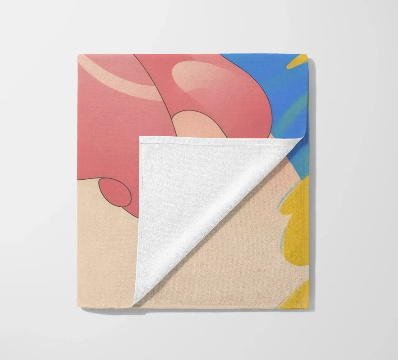Colourful Handshake beach towel by Kamera Obskura