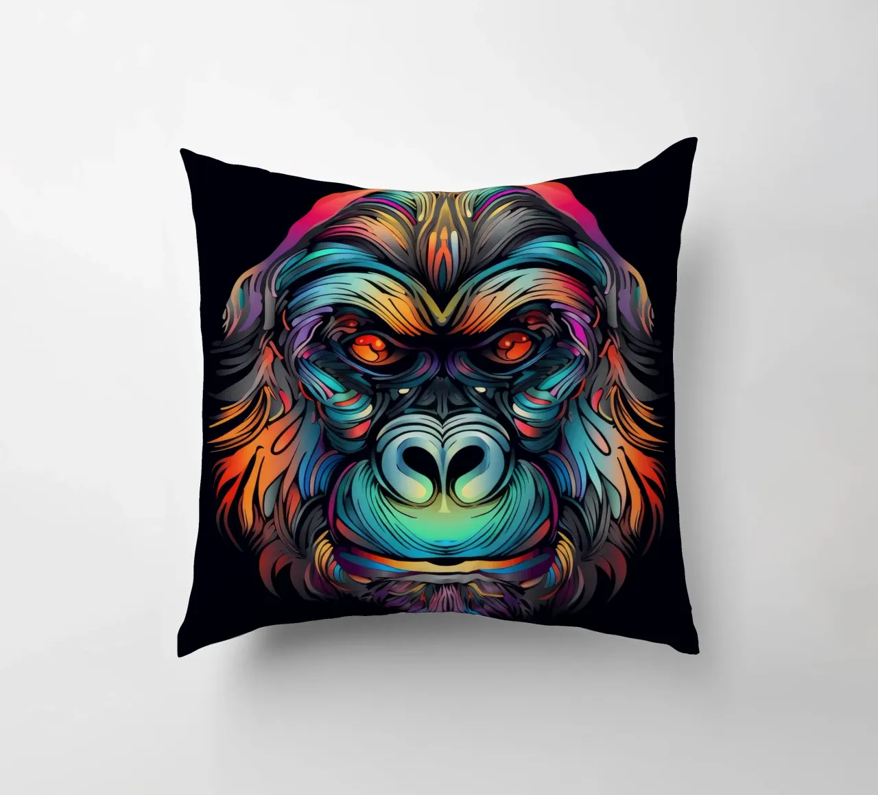 Tatoo Gorilla cuscino da Animal Portraits