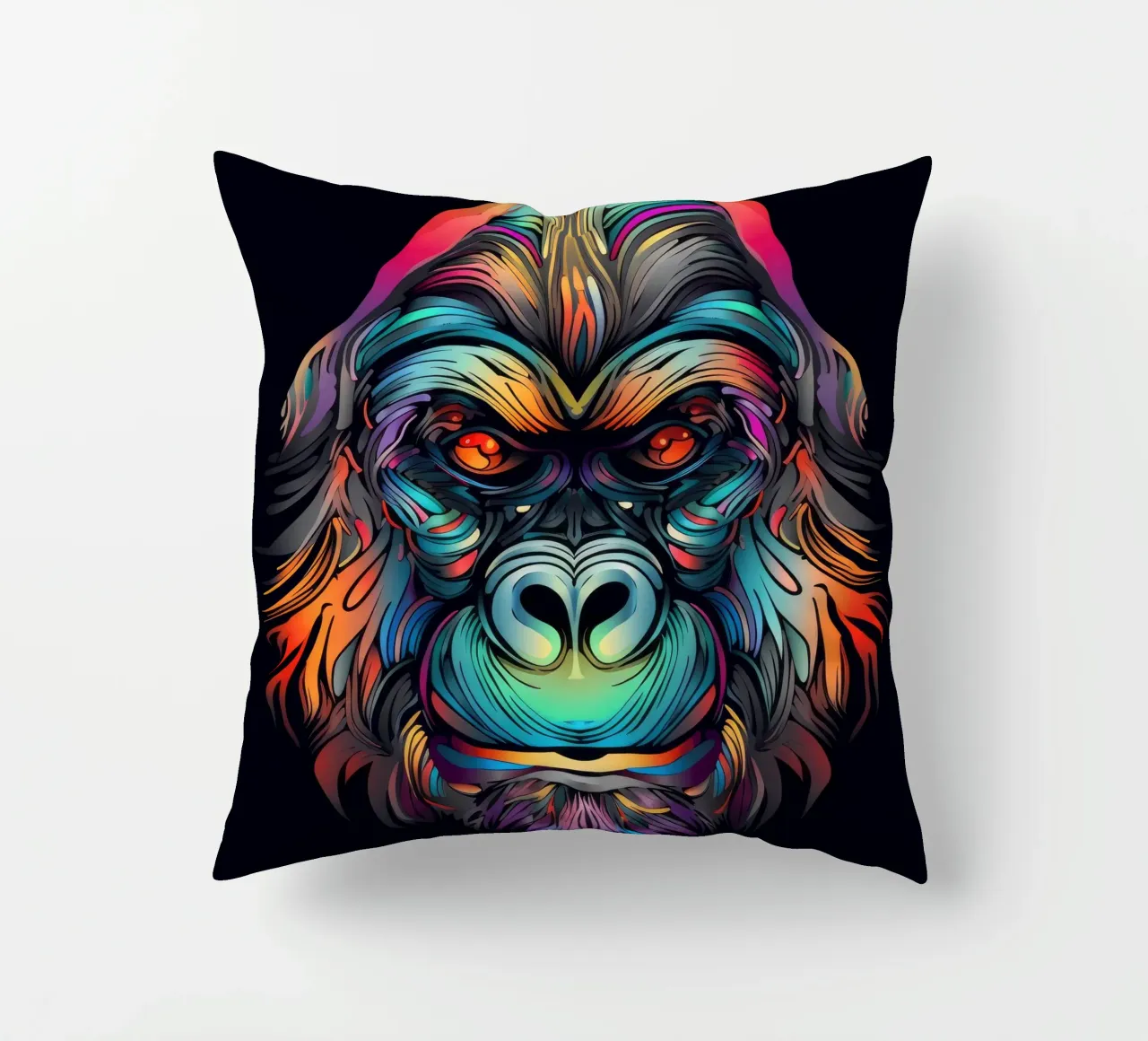Tatoo Gorilla cuscino da Animal Portraits