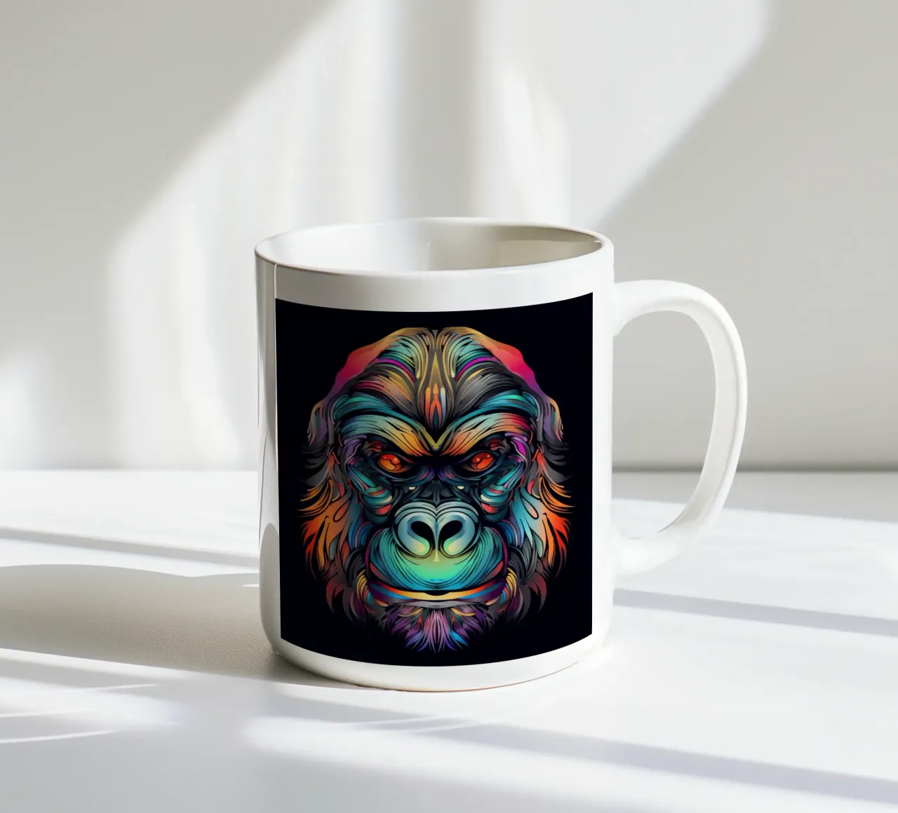 Tatoo Gorilla tazza in ceramica da Animal Portraits