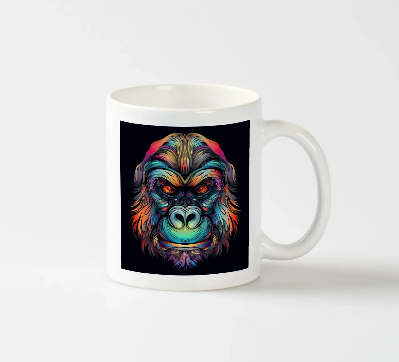 Gorila Tatuaje taza de cerámica de Animal Portraits