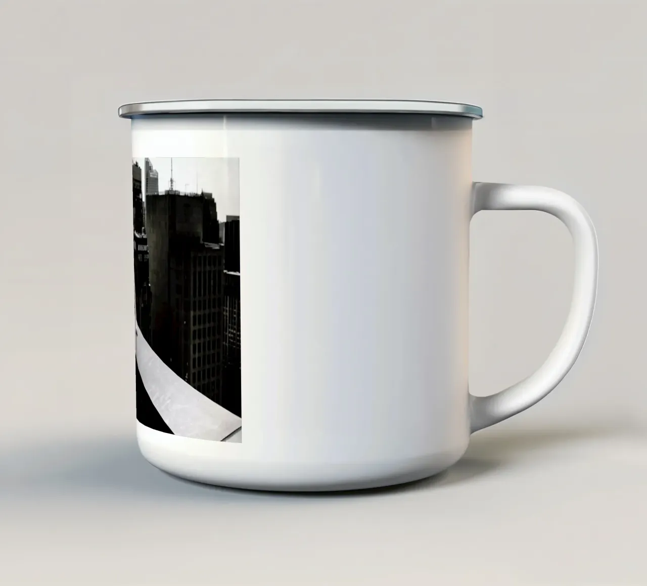 New York tazza in smalto da Marie Bärsch