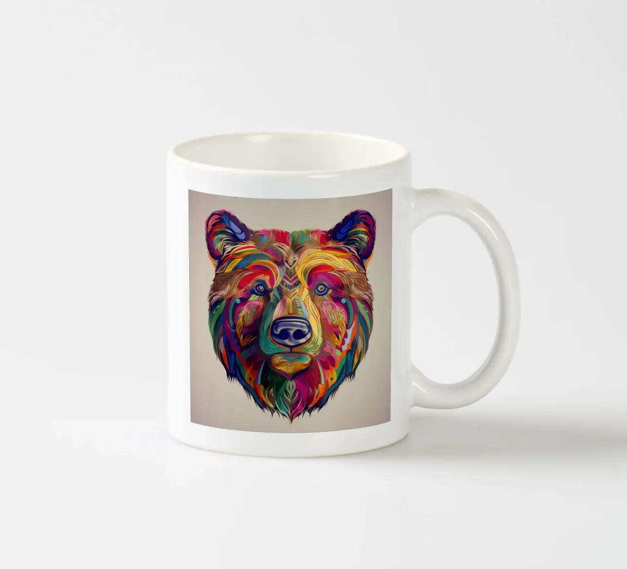 Tatoo orso grizzly tazza in ceramica da Animal Portraits