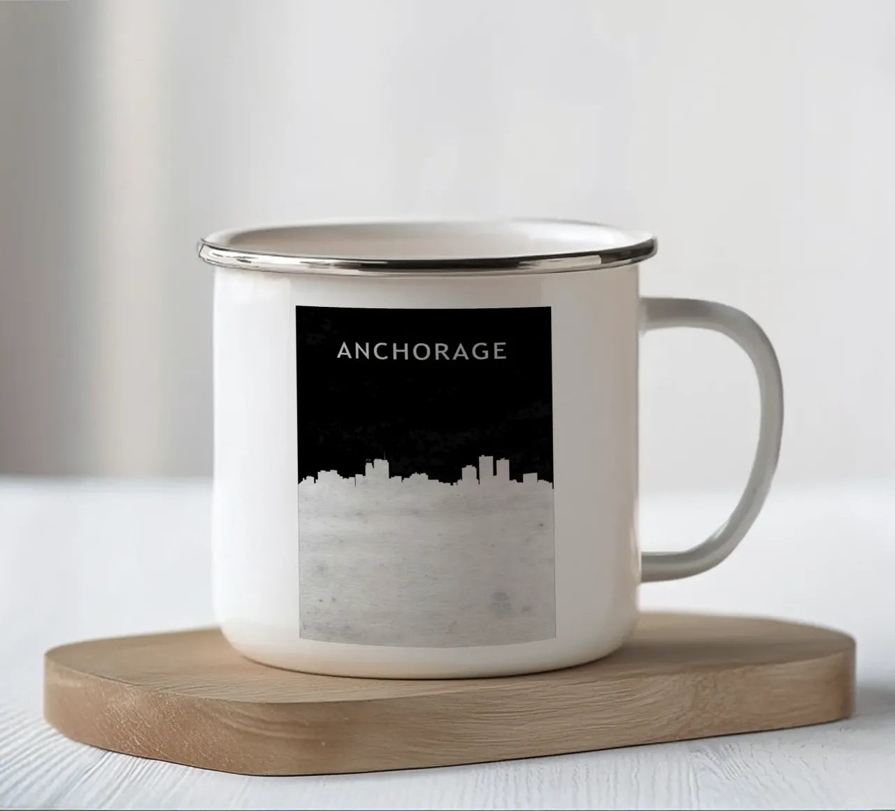 Anchorage Alaska tazza in smalto da Travelstudio