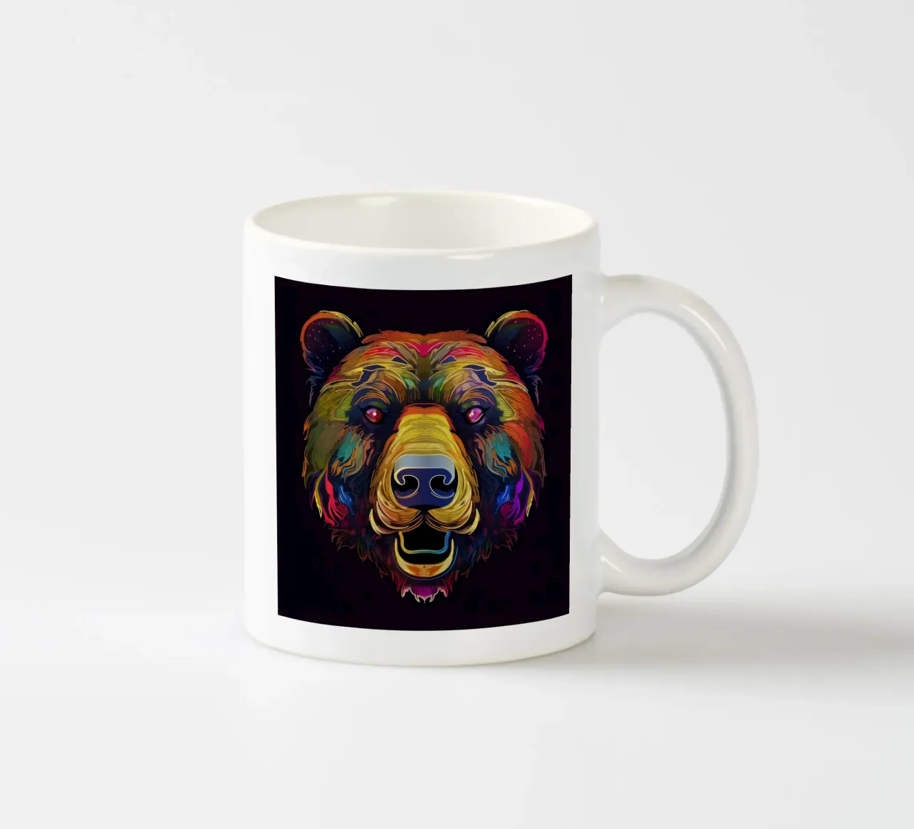 Tatoo orso grizzly tazza in ceramica da Animal Portraits