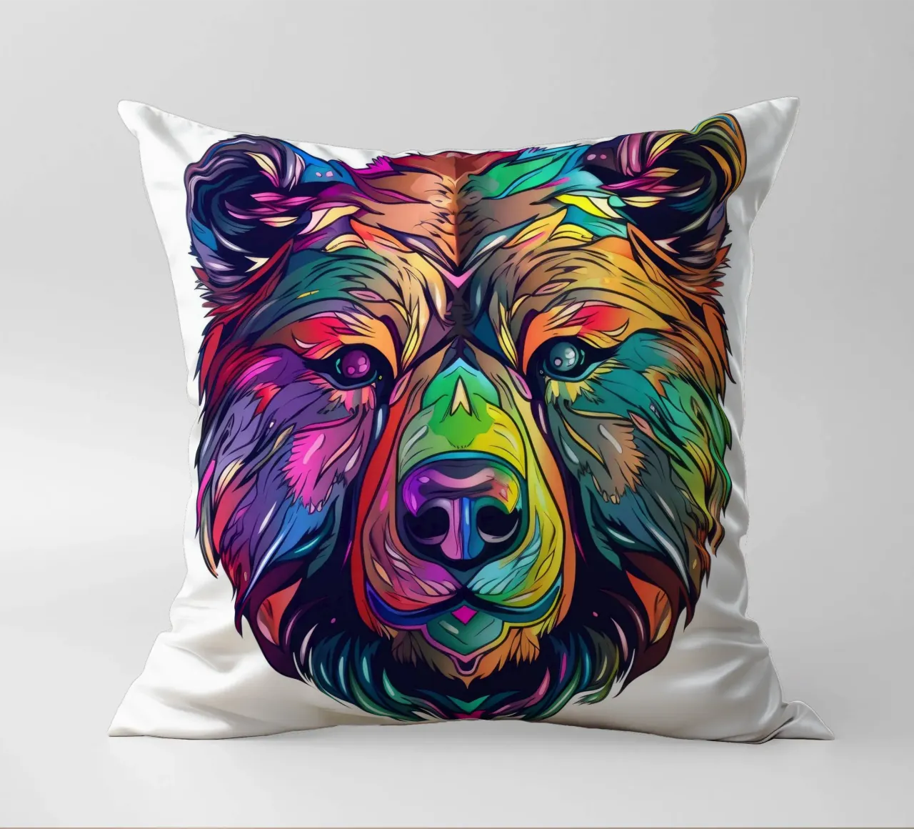 Tatoo orso grizzly cuscino da Animal Portraits