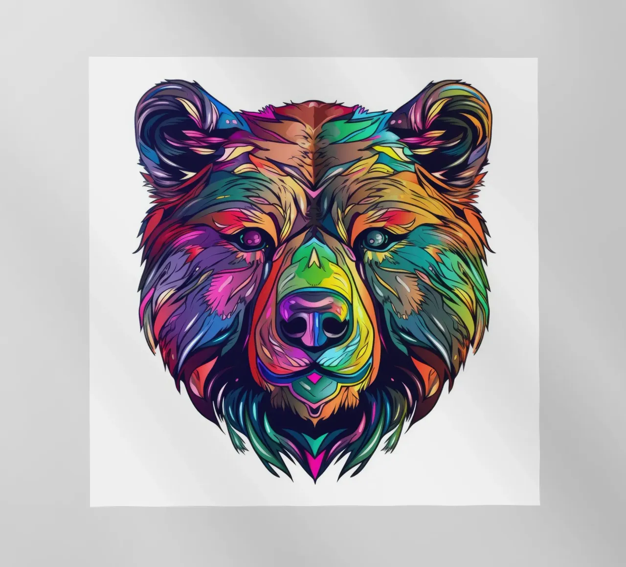 Tatoo orso grizzly pellicola backlit da Animal Portraits