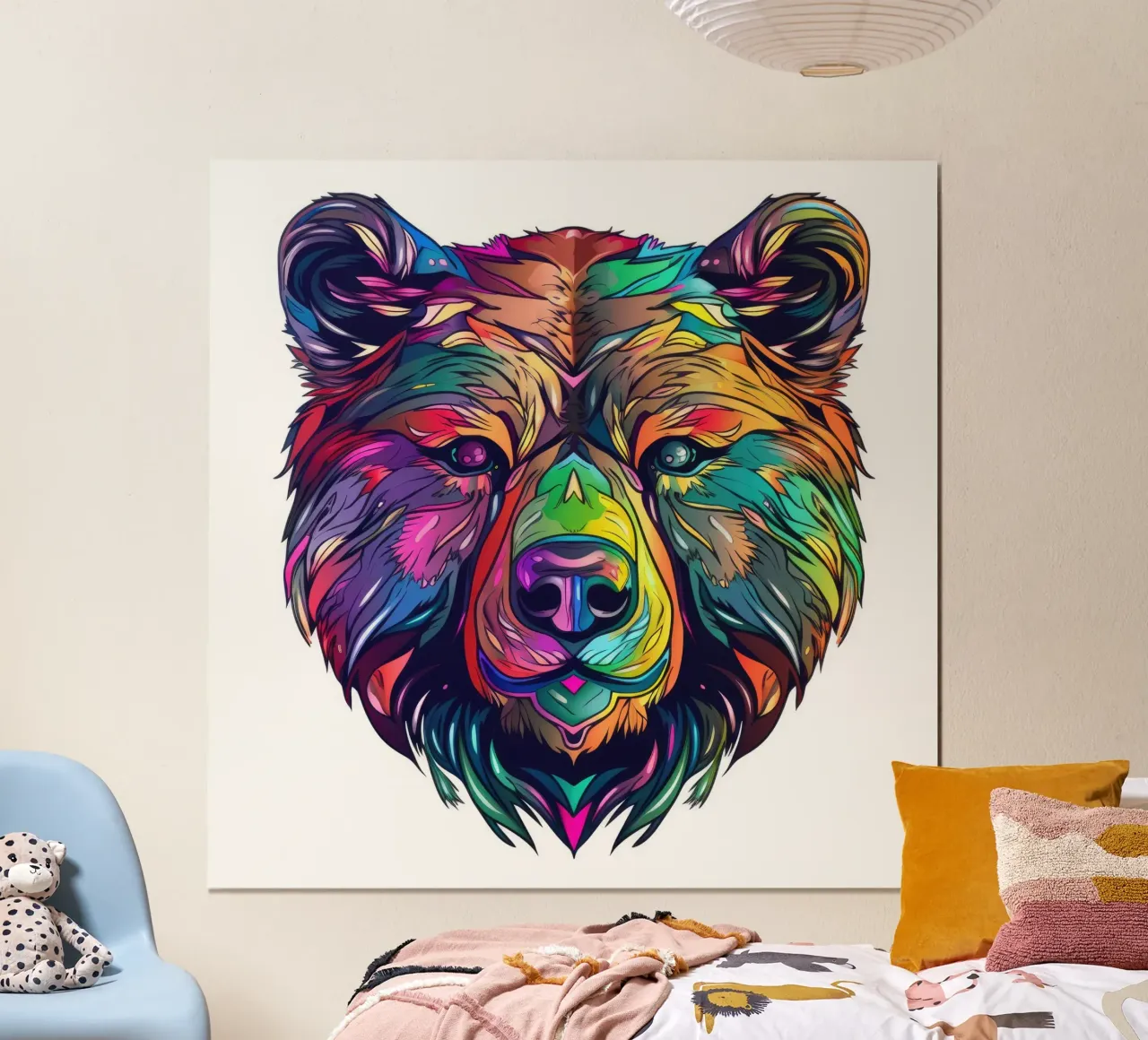 Tatoo orso grizzly carta hahnemühle da Animal Portraits
