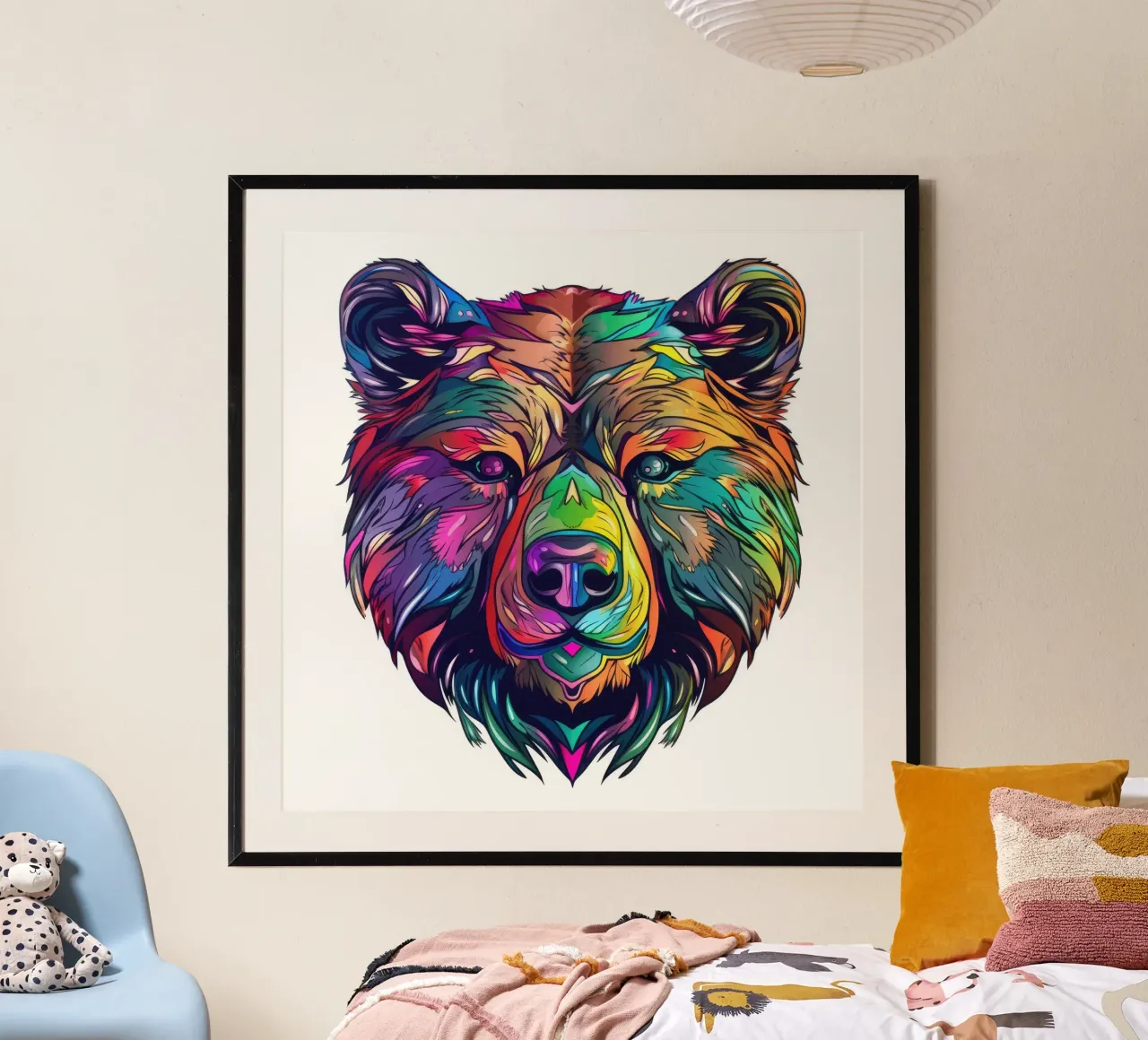 Tatoo orso grizzly carta hahnemühle da Animal Portraits