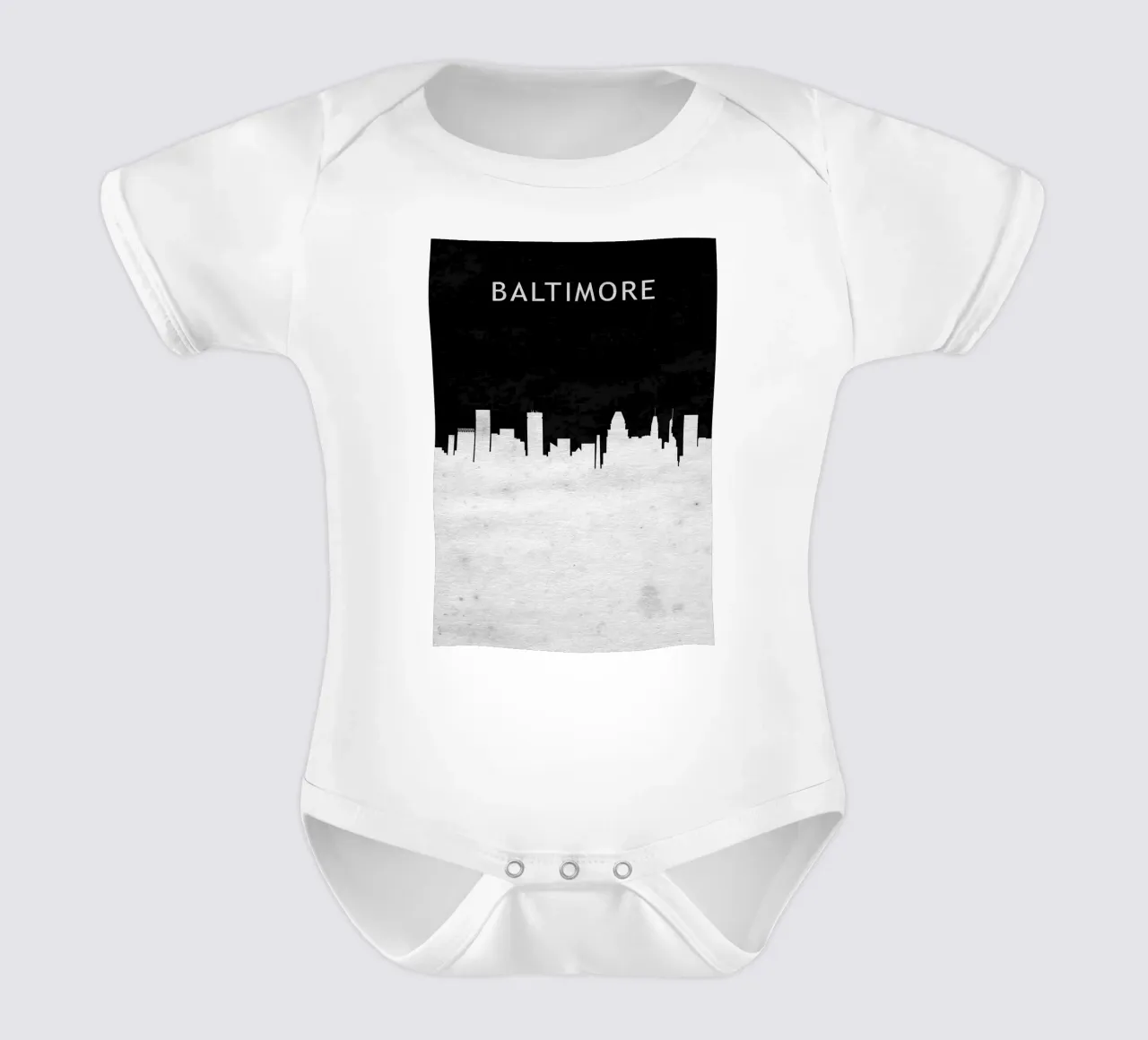 Baltimore Maryland body neonato maniche corte da Travelstudio