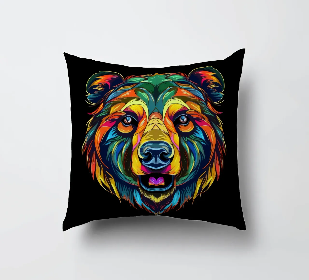 Tatoo orso grizzly cuscino da Animal Portraits