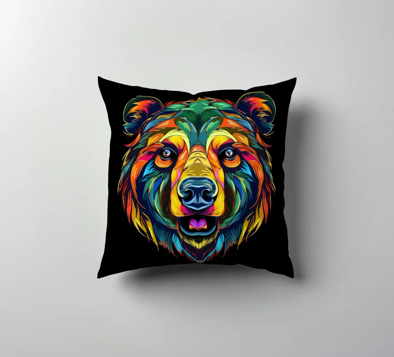 Tatoo orso grizzly cuscino da Animal Portraits