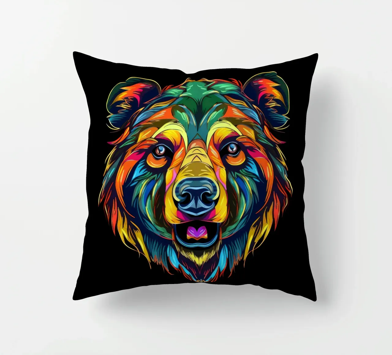 Tatoo orso grizzly cuscino da Animal Portraits
