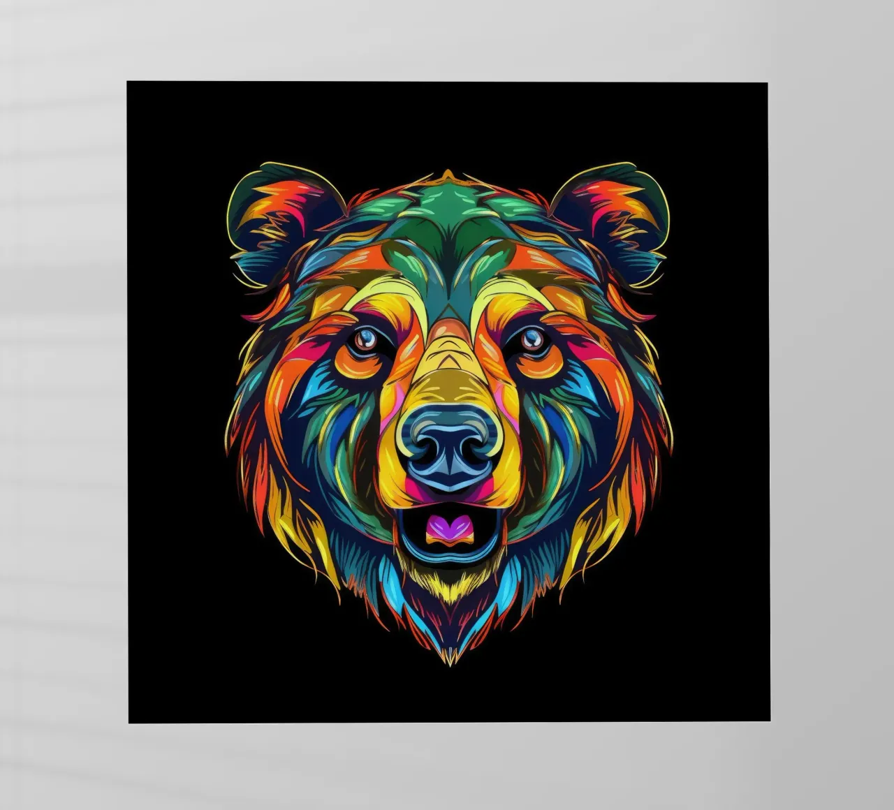Tatoo orso grizzly pellicola backlit da Animal Portraits