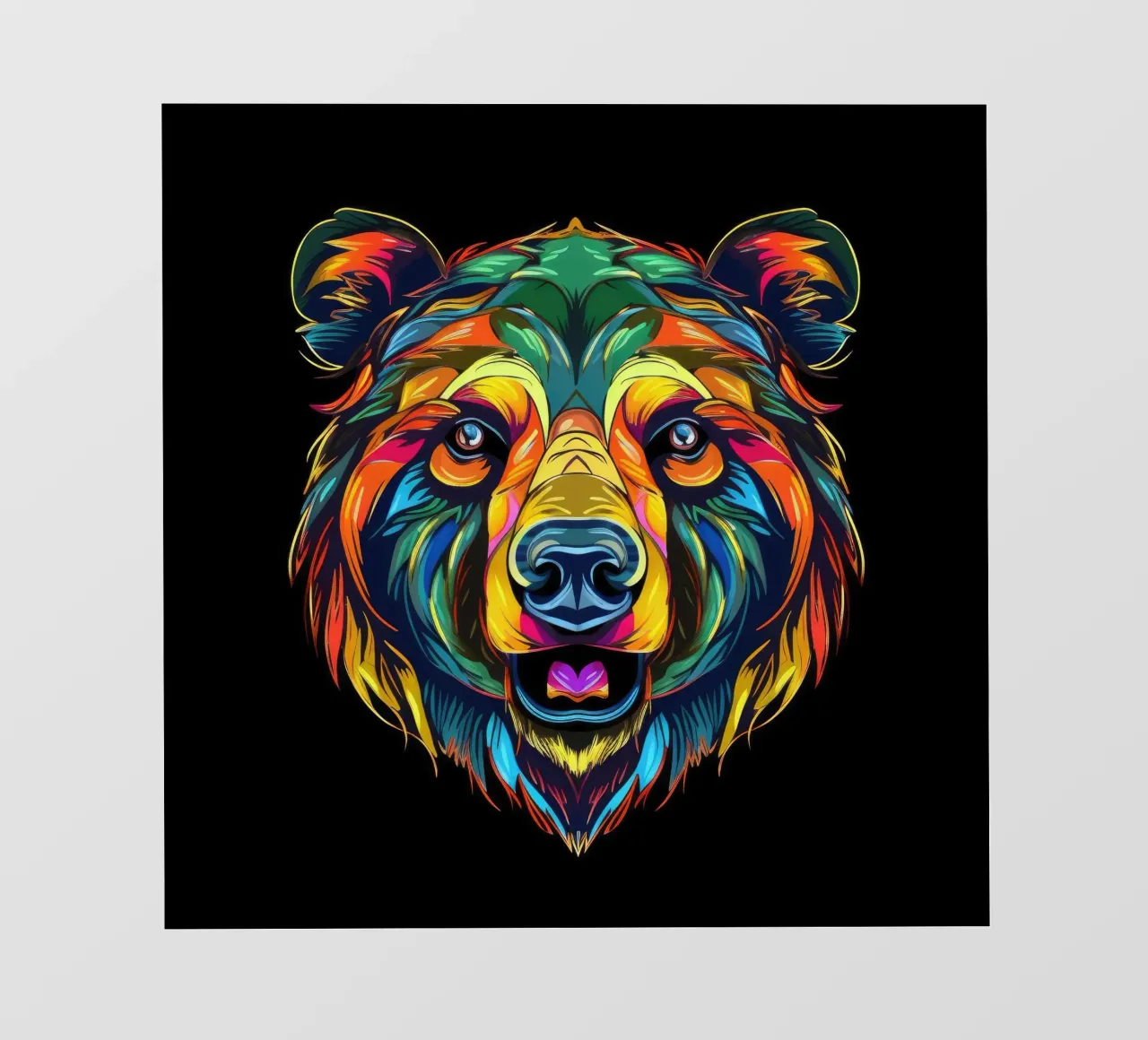 Tatoo orso grizzly pellicola backlit da Animal Portraits