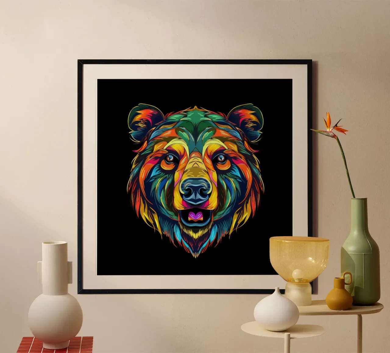 Tatoo orso grizzly carta hahnemühle da Animal Portraits