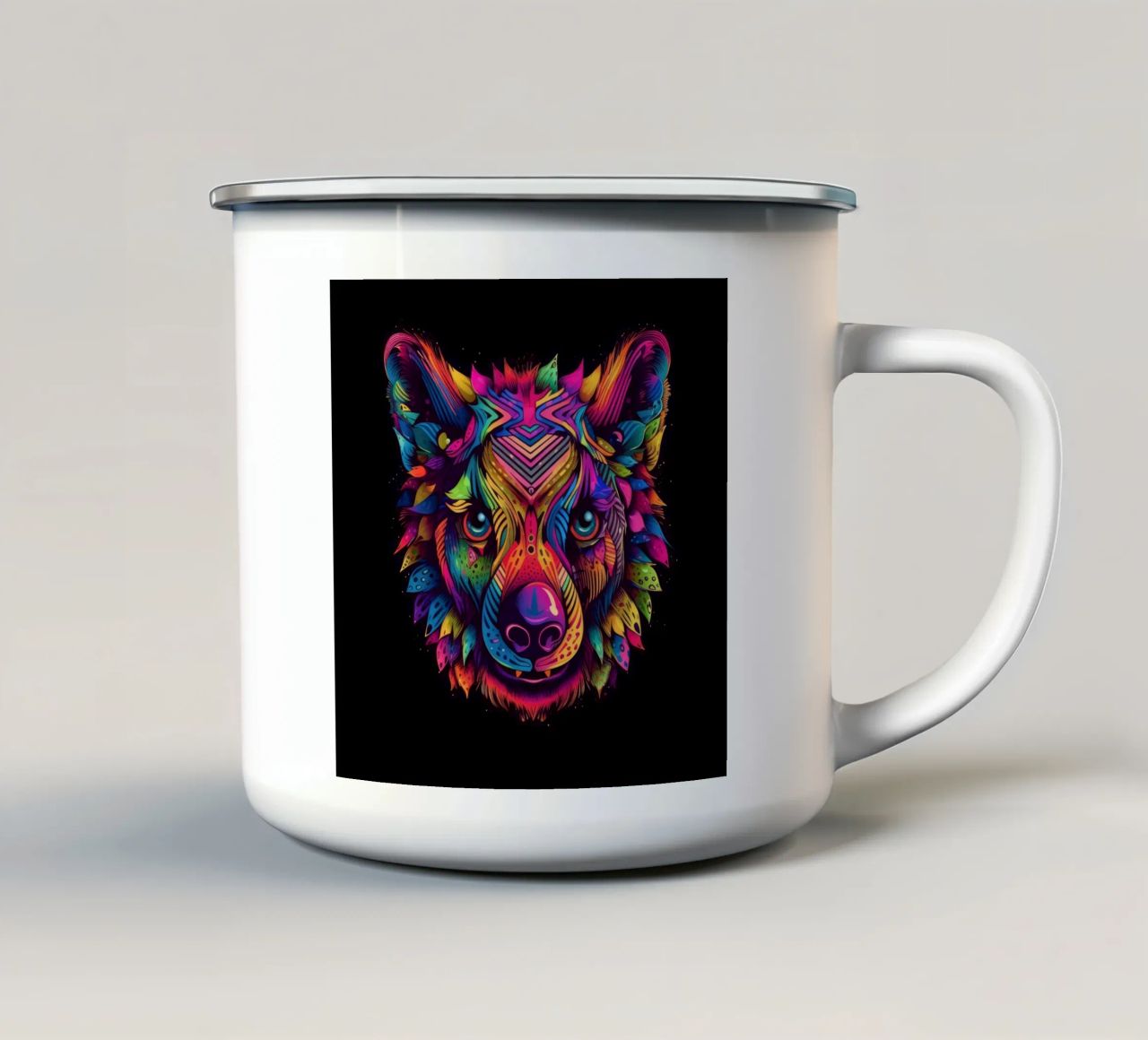 Iena Tatoo tazza in smalto da Animal Portraits