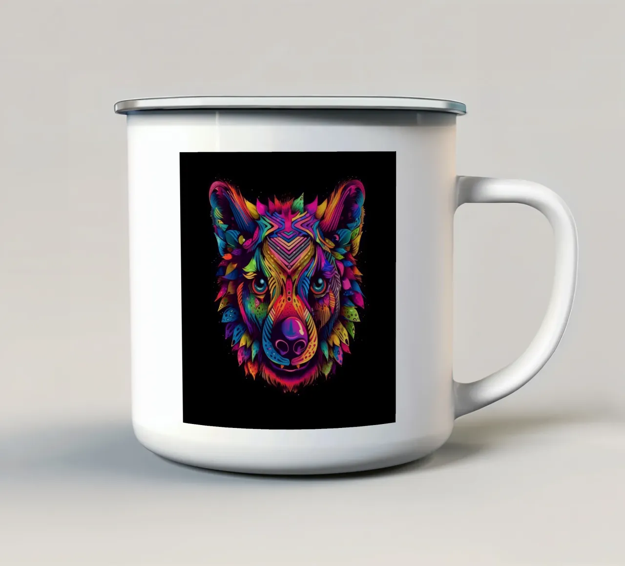 Iena Tatoo tazza in smalto da Animal Portraits