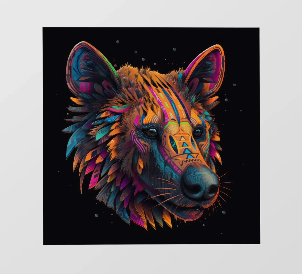 Tatoo Hiena papel para pared de Animal Portraits