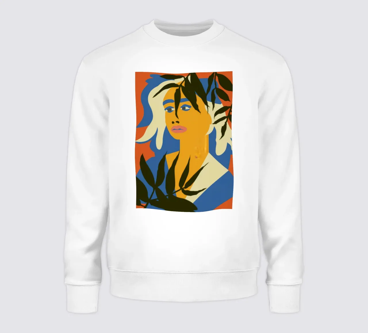 Cara abstracta Hojas sudadera de Kamera Obskura