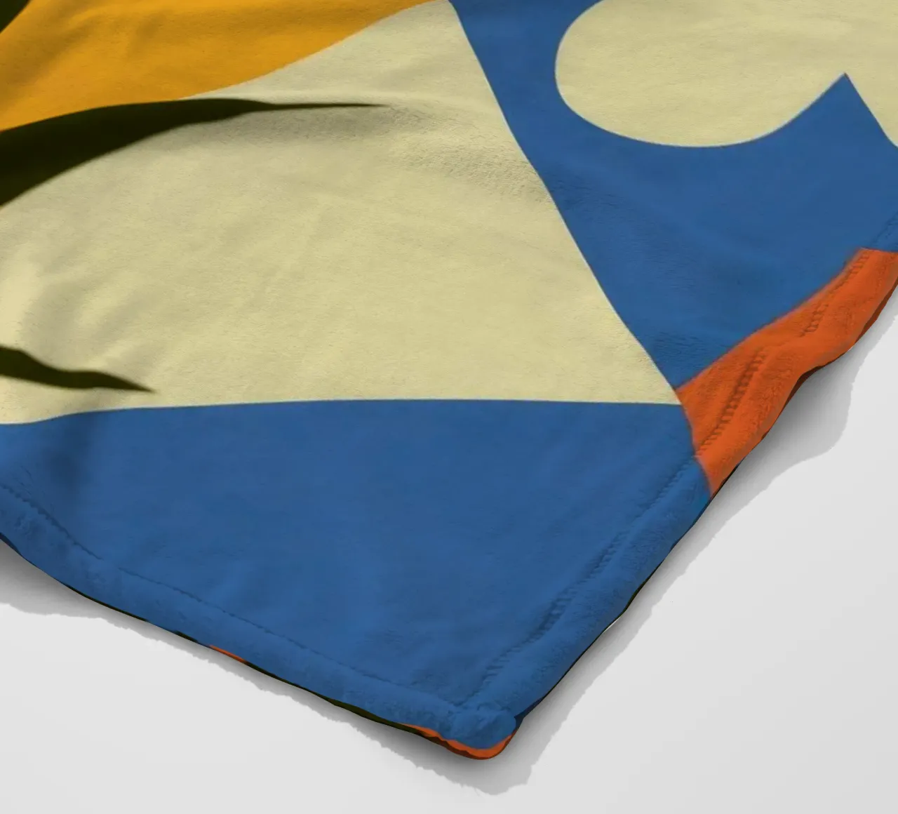 Abstract Face Leaves fleece blanket by Kamera Obskura