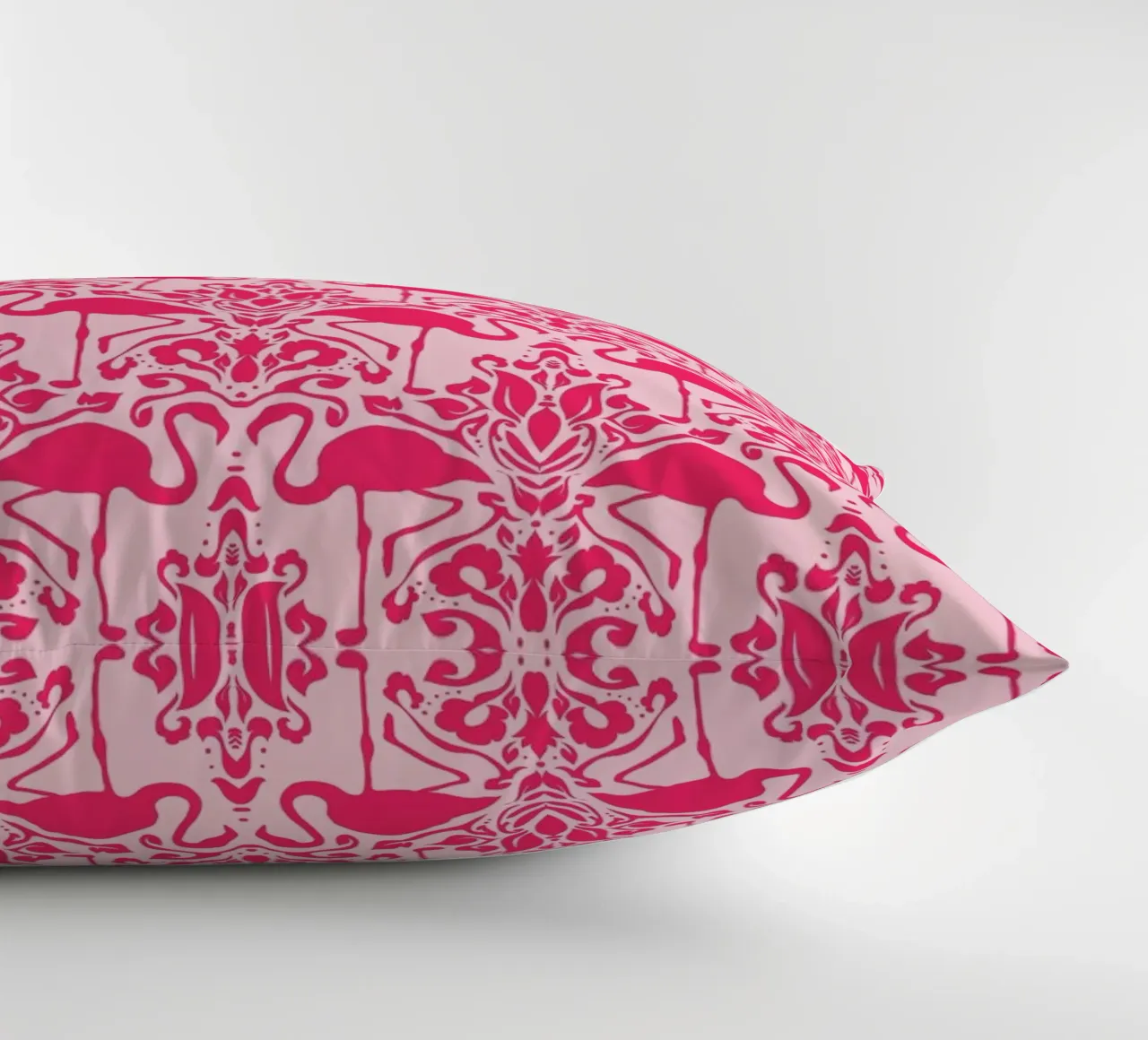 Flamingo Damask - pink cuscino da Jacqueline Maldonado